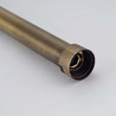 Industrial antique brass shower faucet extension tube bathroom accessory by Decorbites