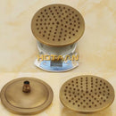 GobekUsa Antique Brass Shower Faucet Set with Rainfall Shower Head and Hand Shower