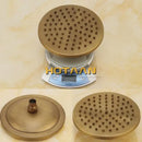 GobekUsa Antique Brass Shower Faucet Set with Rainfall Mixer Valve and Hand Shower