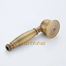 GobekUsa Antique Brass Shower Faucet Set with Rainfall Mixer Valve, 8" Head, Hand Shower