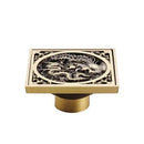 Antique brass shower floor drain bathroom waste strainer by Decorbites