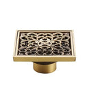 Antique brass shower floor drain bathroom waste strainer by Decorbites