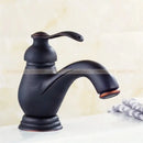 GobekUsa Antique Brass Single Handle Deck Mount Bathroom Sink Faucet.