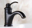 GobekUsa Antique Brass Single Handle Deck Mount Bathroom Sink Faucet.