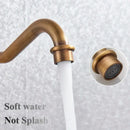 GobekUsa Antique Brass Single Handle Kitchen Sink Faucet Hot & Cold Water Mixer