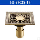 GobekUsa Antique Brass Square Shower Floor Drain Strainer Grate - HJ-8702S