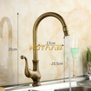 GobekUsa Antique Brass Swivel Basin Mixer Tap - YT-6034