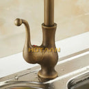 GobekUsa Antique Brass Swivel Basin Mixer Tap - YT-6034