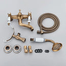 GobekUsa Antique Brass Telephone Shape Wall Mounted Bathtub Faucet