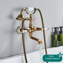 GobekUsa Antique Brass Telephone Shape Wall Mounted Bathtub Faucet