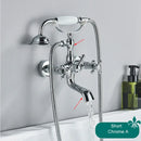 GobekUsa Antique Brass Telephone Shape Wall Mounted Bathtub Faucet