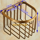 Antique brass toilet paper holder bathroom wall mounted rack by Decorbites