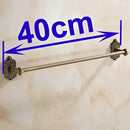 Ornate antique brass towel bar bathroom wall mounted scrollwork rack by Decorbites