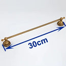 Antique brass ornate scrollwork single bar towel holder bathroom rack by Decorbites