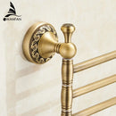 GobekUsa Antique Brass Towel Rack 4-Tier Bathroom Wall Shelf Holder Bars Pants Hanger