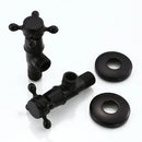 Antique brass triangle valve matte black toilet faucet bathroom part by Decorbites