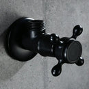 Antique brass triangle valve matte black toilet faucet bathroom part by Decorbites