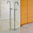 GobekUsa Antique Brass Tub Faucet Swivel Spout Filler Hot Cold Mixer Tap