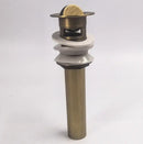 Engraved antique brass vessel sink drain bathroom accessory by Decorbites
