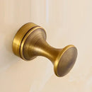 Vintage antique brass wall clothes rack hook for bathroom robe hanger by Decorbites