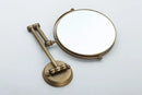GobekUsa Antique Brass Wall Mirror 3x Magnification 8" Round Dual Side Folding Makeup Mirror