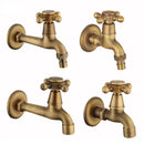 Antique brass wall mount garden faucet garden threaded hose tap by Decorbites