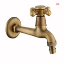 Antique brass wall mount garden faucet garden threaded hose tap by Decorbites
