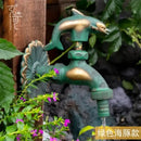 GobekUsa Antique Brass Wall Mount Garden Faucet for Kindergarden, Animal Design