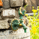 GobekUsa Antique Brass Wall Mount Garden Faucet for Kindergarden, Animal Design
