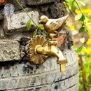 GobekUsa Antique Brass Wall Mount Garden Faucet for Kindergarden, Animal Design