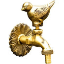 GobekUsa Antique Brass Wall Mount Garden Faucet for Kindergarden, Animal Design