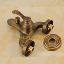 GobekUsa Antique Brass Wall Mount Hand Held Shower Head Kit