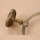 Antique brass rope twist towel ring holder for bathroom by Decorbites