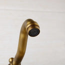 GobekUsa Antique Brass Wall Mounted Shower Faucet Hot Cold Mixer Faucet