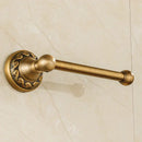 Vintage antique brass toilet paper holder bathroom scrollwork design by Decorbites