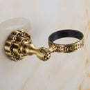 GobekUsa Antique Brass Wall Mounted Toothbrush Holder for Bathroom Décor