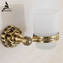 GobekUsa Antique Brass Wall Mounted Toothbrush Holder for Bathroom Décor
