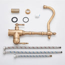 GobekUsa Antique Brass Water Filtration Kitchen Faucet, Lead-Free Drinking Sink Faucet