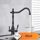 GobekUsa Antique Brass Water Filtration Kitchen Faucet, Lead-Free Drinking Sink Faucet