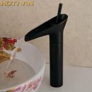 GobekUsa Antique Brass Waterfall Basin Faucet Mixer Tap for Bathroom Sink