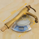 GobekUsa Antique Brass Waterfall Basin Faucet Sink Mixer Tap - YT-5053