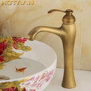 GobekUsa Antique Brass Waterfall Basin Faucet Sink Mixer Tap - YT-5053