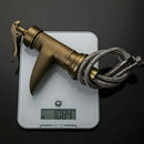GobekUsa Antique Brass Waterfall Basin Faucet with Art Design Handle