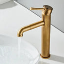 GobekUsa Antique Bronze Basin Faucet: Hot & Cold Brass Sink Mixer Tap, Deck Mounted