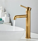 GobekUsa Antique Bronze Basin Faucet: Hot & Cold Brass Sink Mixer Tap, Deck Mounted