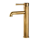 GobekUsa Antique Bronze Basin Faucet: Hot & Cold Brass Sink Mixer Tap, Deck Mounted