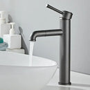 GobekUsa Antique Bronze Basin Faucet: Hot & Cold Brass Sink Mixer Tap, Deck Mounted