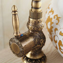 GobekUsa Antique Bronze Basin Faucet, Single Handle Deck Mounted Mixer Tap, High Quality