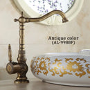 GobekUsa Antique Bronze Basin Faucet, Single Handle Deck Mounted Mixer Tap, High Quality
