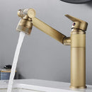 GobekUsa Antique Bronze Bathroom Sink Faucet Hot Cold Water Mixer Deck Mounted